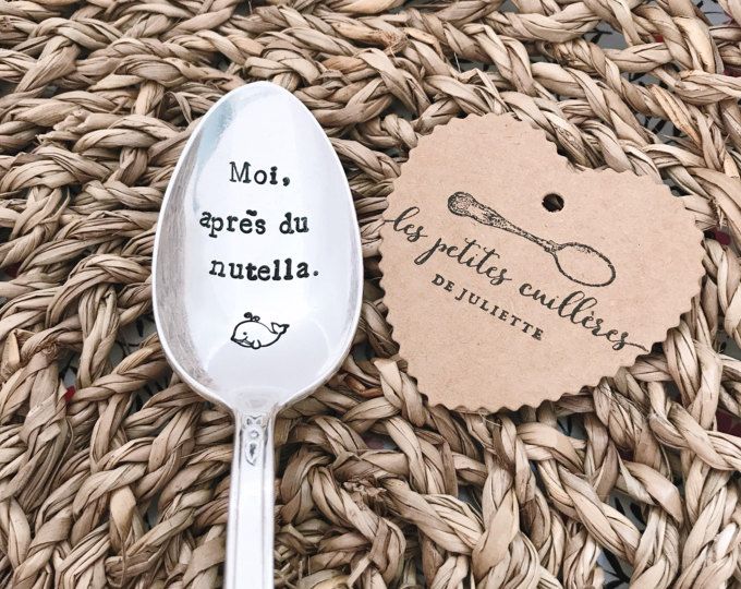 Petite cuillère gravée vintage : Moi, après du nutella. – Les Petites  Cuillères de Juliette