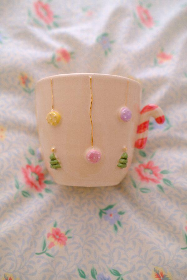 Tasse de Noël en faïence