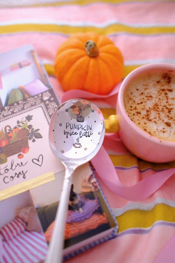 Cuillère gravée vintage : Pumpkin spice latte