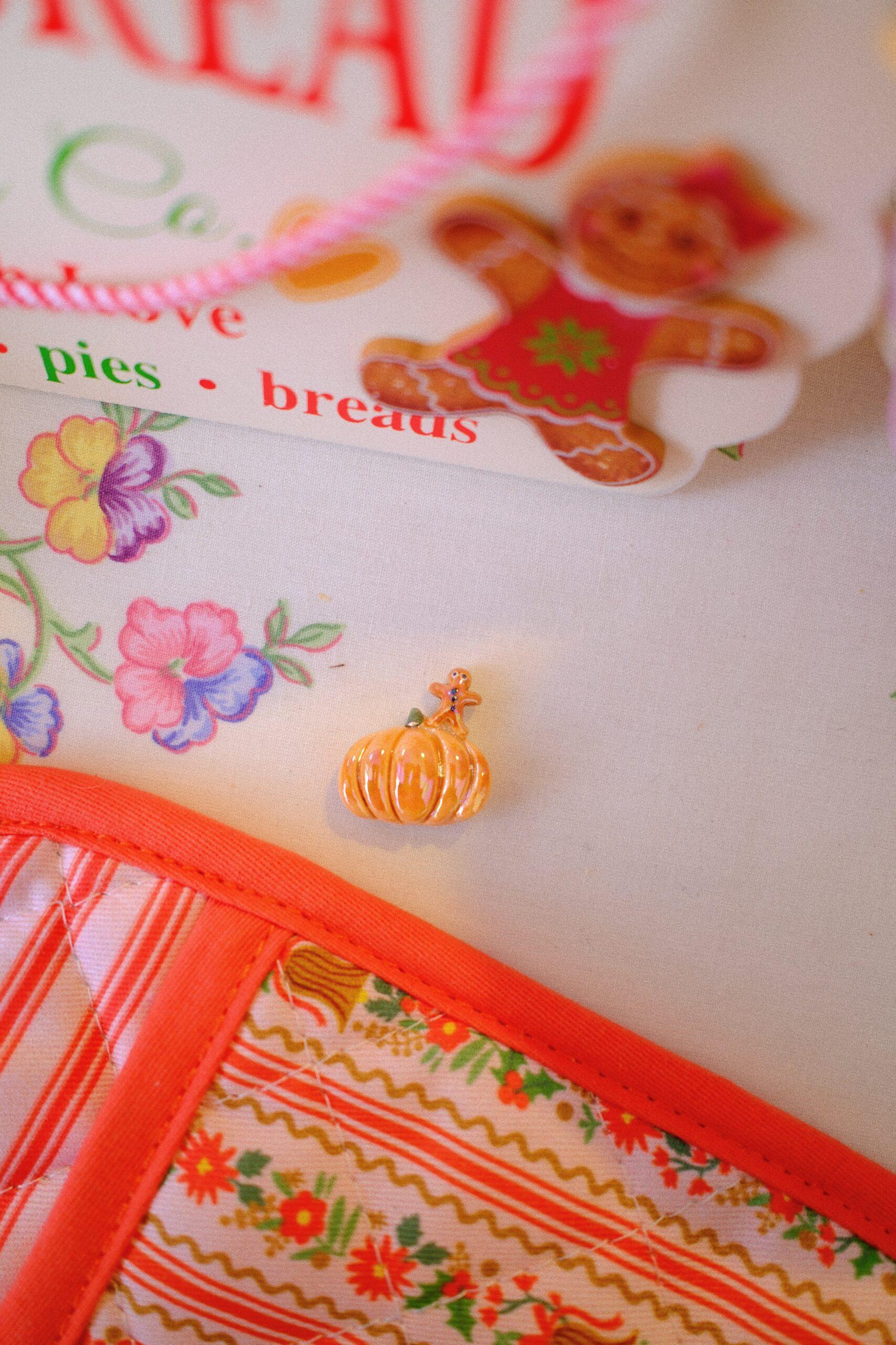 Magnet citrouille pain d'épices